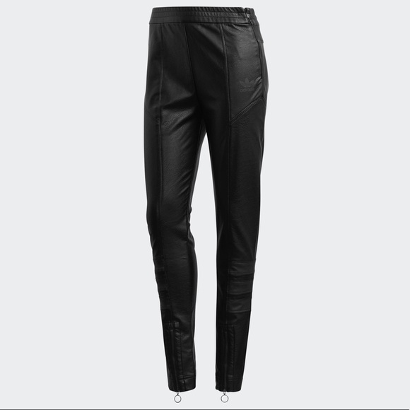 adidas leather pants womens